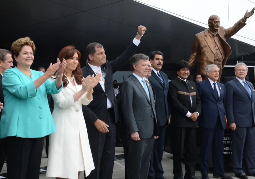 Inauguración de la sede Néstor Kirchner de la UNASUR en Quito